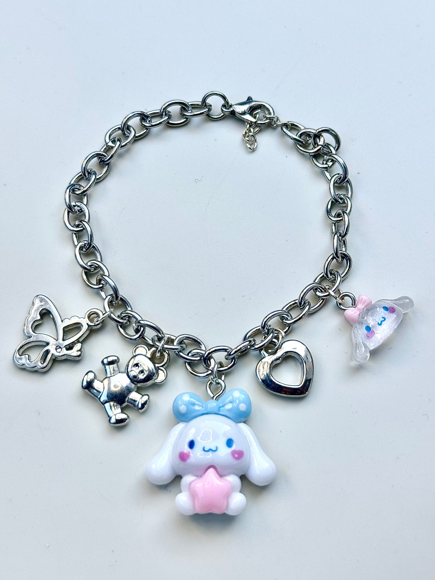 Cinnamoroll inspired charm bracelet