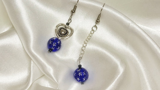 Midnight Heart Earrings