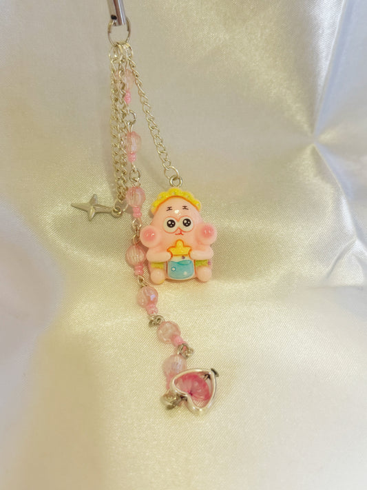 Patrick star phone charm