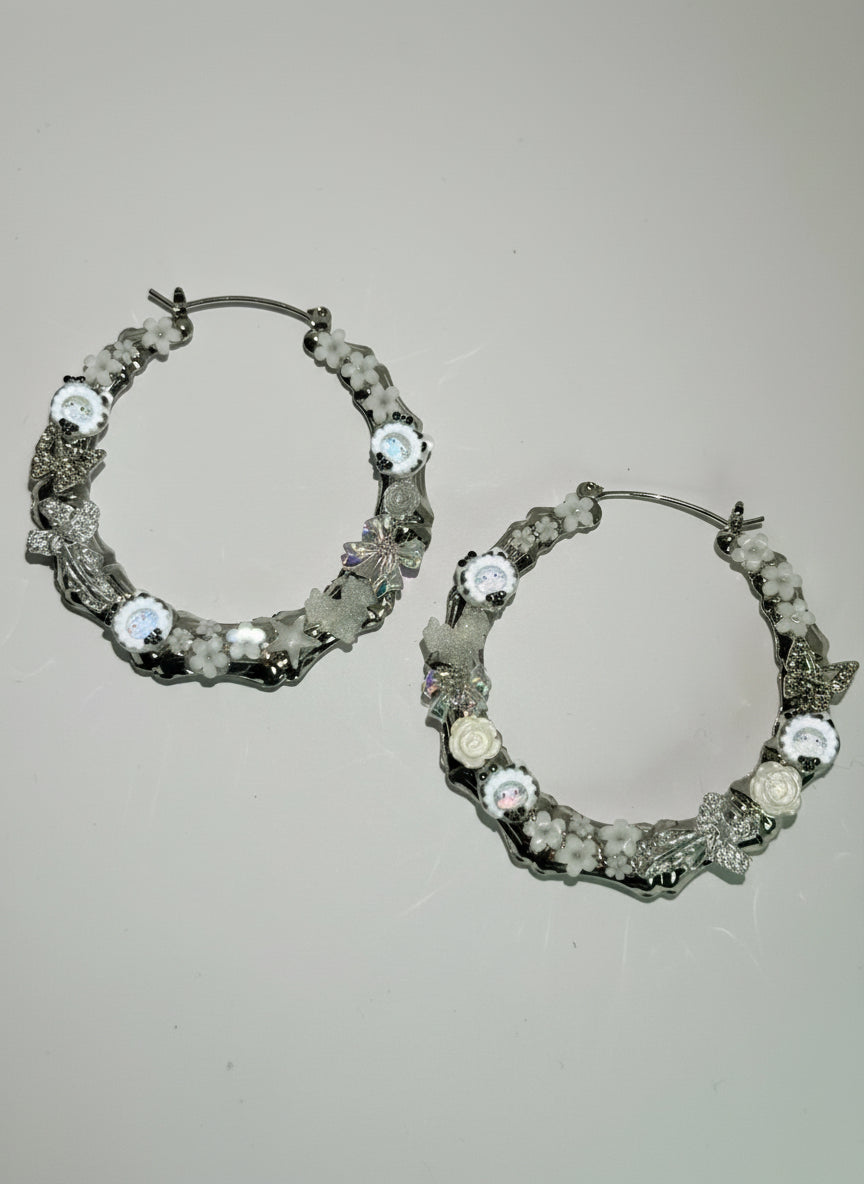 Sanrio inspired angel earrings