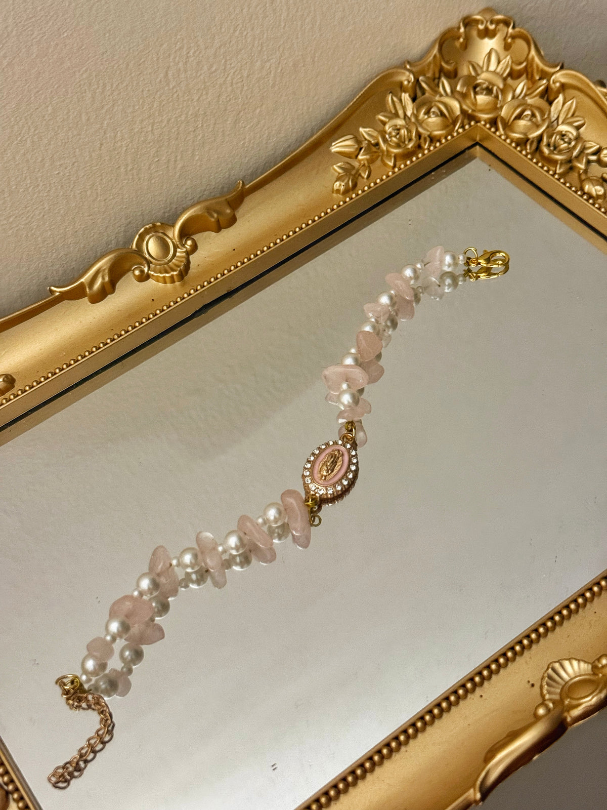 Angel Rose Quartz Bracelet