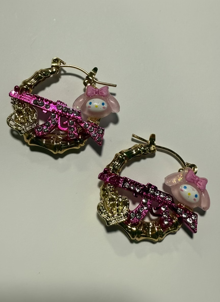 my melody hoop earrings